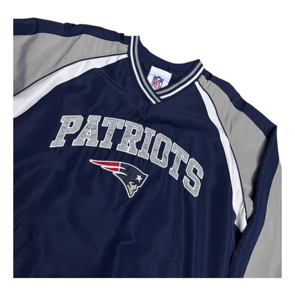 NEW ENGLAND PATRIOTS NFL Lightweight Football Boston Bomber Windbreaker Jacket L - Picture 2 of 5